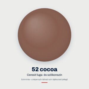 Ceresit fuga- és szilikonszín: 52 cocoa – színminta