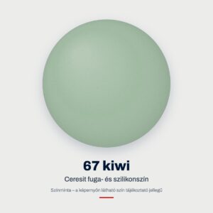 Ceresit fuga- és szilikonszín: 67 kiwi – színminta