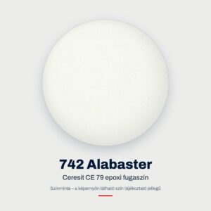 Ceresit CE 79 epoxi fugaszín: 742 Alabaster – színminta