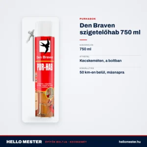 Den Braven szigetelőhab 750 ml – műszaki adatok – HelloMester Kecskemét