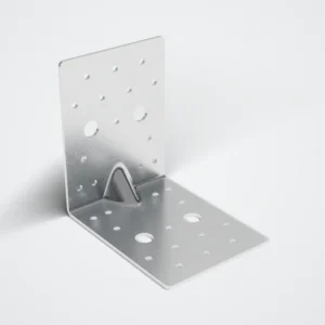 Erősített sarokvas 120x120x90 mm préselt merevítőbordával, horganyzott