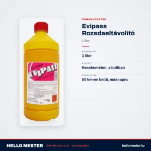 Evipass 1 L Rozsdaeltávolító – műszaki adatok – HelloMester Kecskemét