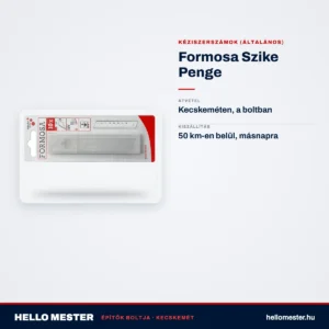 Formosa Szike Penge – műszaki adatok – HelloMester Kecskemét