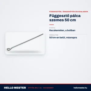 Függesztő pálca szemes 50 cm – műszaki adatok – HelloMester Kecskemét