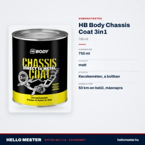 HB Body Chassis Coat 3in1 750 ml – műszaki adatok – HelloMester Kecskemét