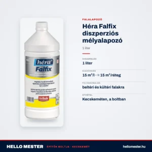 Héra Falfix diszperziós mélyalapozó – 1 L – műszaki adatok – HelloMester Kecskemét