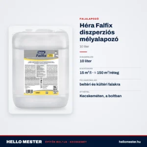 Héra Falfix diszperziós mélyalapozó – 10 L – műszaki adatok – HelloMester Kecskemét