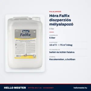 Héra Falfix diszperziós mélyalapozó – 5 L – műszaki adatok – HelloMester Kecskemét