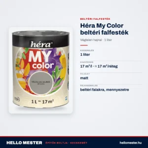 Héra My Color beltéri falfesték – Végtelen hajnal, 1 L – műszaki adatok – HelloMester Kecskemét
