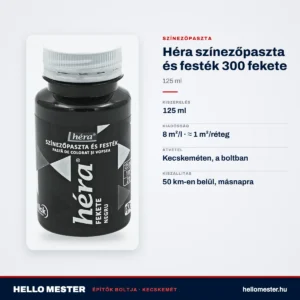 Héra színezőpaszta és festék 300 fekete – 125 ml – műszaki adatok – HelloMester Kecskemét