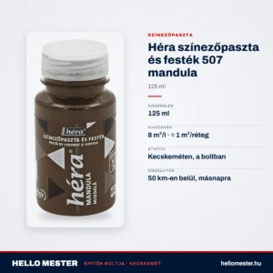 Héra színezőpaszta és festék 507 mandula – 125 ml – műszaki adatok – HelloMester Kecskemét
