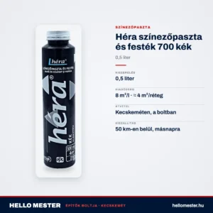 Héra színezőpaszta és festék 700 kék – 0,5 L – műszaki adatok – HelloMester Kecskemét