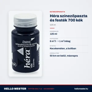 Héra színezőpaszta és festék 700 kék – 125 ml – műszaki adatok – HelloMester Kecskemét