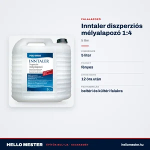 Inntaler diszperziós mélyalapozó 1:4, 5 l – műszaki adatok – HelloMester Kecskemét