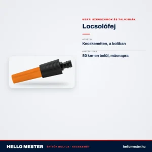 Locsolófej – műszaki adatok – HelloMester Kecskemét