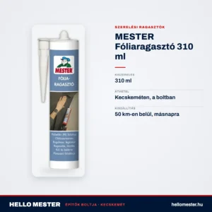 MESTER Fóliaragasztó 310 ml – műszaki adatok – HelloMester Kecskemét