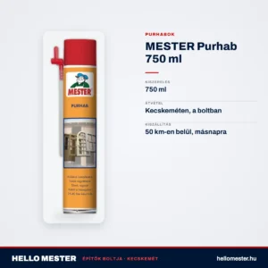 MESTER Purhab 750 ml – műszaki adatok – HelloMester Kecskemét