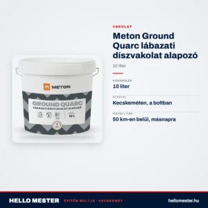 Meton Ground Quarc lábazati díszvakolat alapozó 10 l – műszaki adatok – HelloMester Kecskemét
