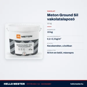 Meton Ground Sil vakolatalapozó 15 kg – műszaki adatok – HelloMester Kecskemét