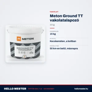Meton Ground TT vakolatalapozó 15 kg – műszaki adatok – HelloMester Kecskemét