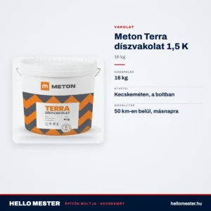 Meton Terra díszvakolat 1,5 K – 16 kg – műszaki adatok – HelloMester Kecskemét