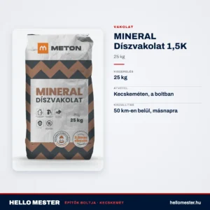 MINERAL Díszvakolat 1,5K 25kg – műszaki adatok – HelloMester Kecskemét