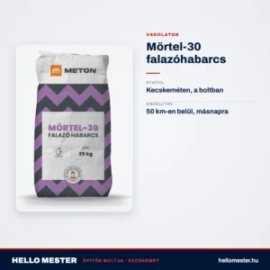 Mörtel-30 falazóhabarcs – műszaki adatok – HelloMester Kecskemét