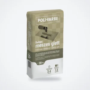 Poli-Farbe beltéri meszes glett 20 kg – HelloMester Kecskemét