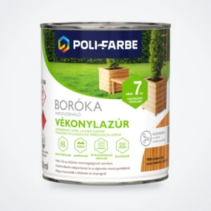 Poli-Farbe Boróka fakonzerváló vékonylazúr FB02 világos tölgy 0,75 L – HelloMester Kecskemét