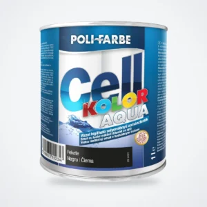 Poli-Farbe Cellkolor Aqua selyemfényű vizes zománcfesték fekete 1 L – HelloMester Kecskemét