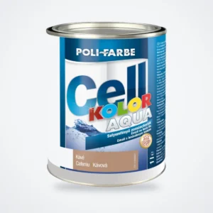 Poli-Farbe Cellkolor Aqua selyemfényű vizes zománcfesték krém 1 L – HelloMester Kecskemét