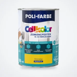 Poli-Farbe Cellkolor magasfényű zománcfesték citromsárga 0,8 L – HelloMester Kecskemét