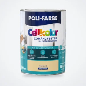Poli-Farbe Cellkolor magasfényű zománcfesték krémszínű 0,8 L – HelloMester Kecskemét