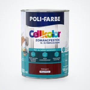 Poli-Farbe Cellkolor magasfényű zománcfesték mahagóni 0,8 L – HelloMester Kecskemét