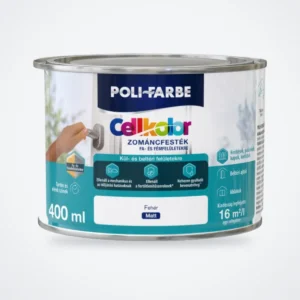 Poli-Farbe Cellkolor matt zománcfesték fehér 0,4 L – HelloMester Kecskemét
