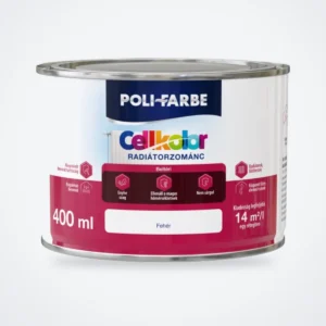 Poli-Farbe Cellkolor radiátorzománc fehér 0,4 L – HelloMester Kecskemét