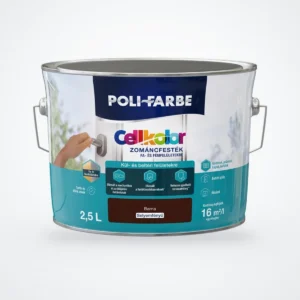 Poli-Farbe Cellkolor selyemfényű zománcfesték barna 2,5 L – HelloMester Kecskemét
