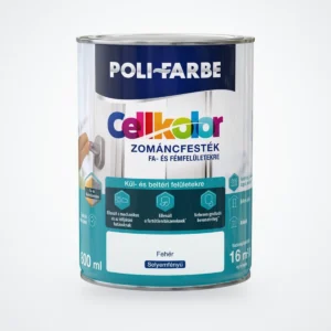 Poli-Farbe Cellkolor selyemfényű zománcfesték fehér 0,8 L – HelloMester Kecskemét