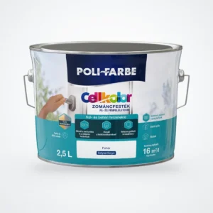 Poli-Farbe Cellkolor selyemfényű zománcfesték fehér 2,5 L – HelloMester Kecskemét
