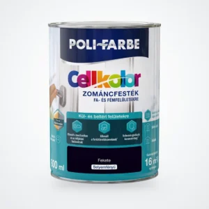 Poli-Farbe Cellkolor selyemfényű zománcfesték fekete 0,8 L – HelloMester Kecskemét