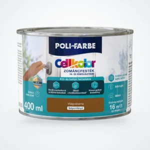 Poli-Farbe Cellkolor selyemfényű zománcfesték világosbarna 0,4 L – HelloMester Kecskemét