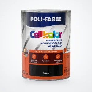 Poli-Farbe Cellkolor univerzális korróziógátló alapozó fekete 0,8 L – HelloMester Kecskemét