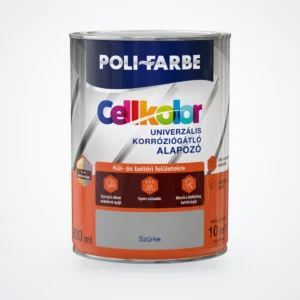 Poli-Farbe Cellkolor univerzális korróziógátló alapozó szürke 0,8 L – HelloMester Kecskemét