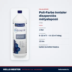 Poli-Farbe Inntaler diszperziós mélyalapozó 1 L – műszaki adatok – HelloMester Kecskemét
