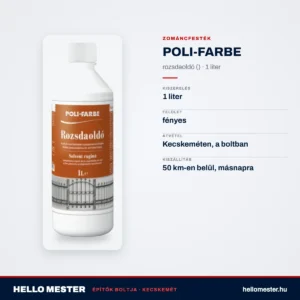 POLI-FARBE – rozsdaoldó (1L) – műszaki adatok – HelloMester Kecskemét