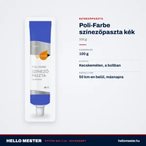 Poli-Farbe színezőpaszta kék 100 g – műszaki adatok – HelloMester Kecskemét