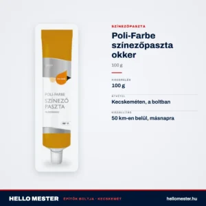 Poli-Farbe színezőpaszta okker 100 g – műszaki adatok – HelloMester Kecskemét