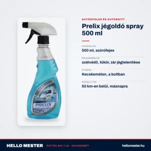 Prelix jégoldó spray 500 ml – műszaki adatok – HelloMester Kecskemét