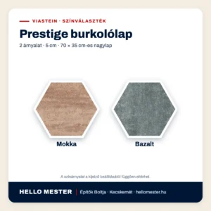Prestige burkolólap színválaszték: Mokka, Bazalt