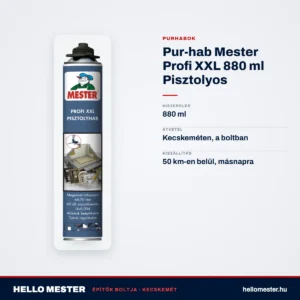 Pur-hab Mester Profi XXL 880 ml Pisztolyos – műszaki adatok – HelloMester Kecskemét